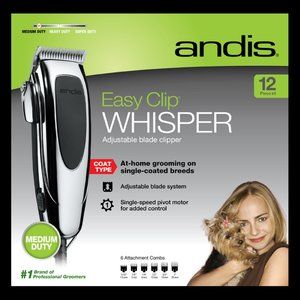 Easy Clip Whisper 12-Piece Adjustable Blade Clipper Kit